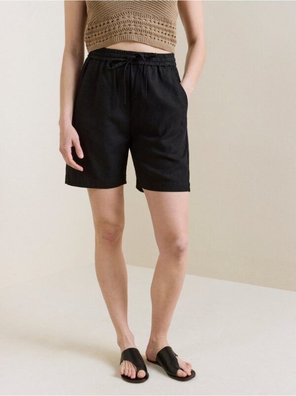 Shorts in linen blend - 8339623-80
