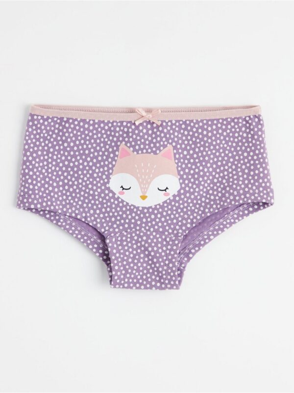 Briefs with dots and fox - 8339853-8725