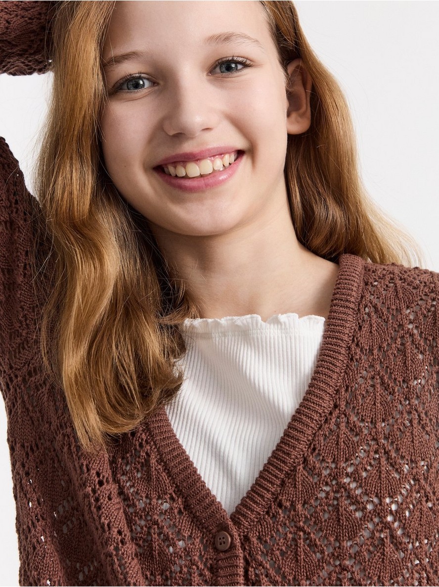 Dzemper – Pattern knit cardigan