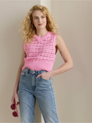 Open-knit vest - 8344921-6665