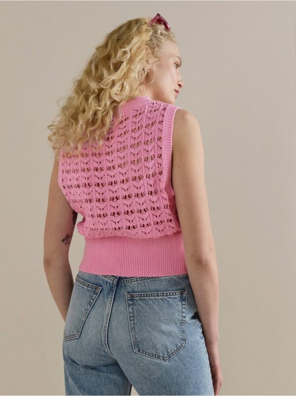 Open-knit vest - 8344921-6665