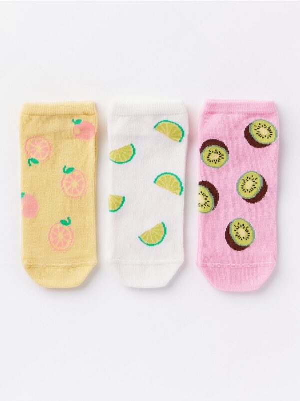 3-pack socks with fruits - 8345725-6665