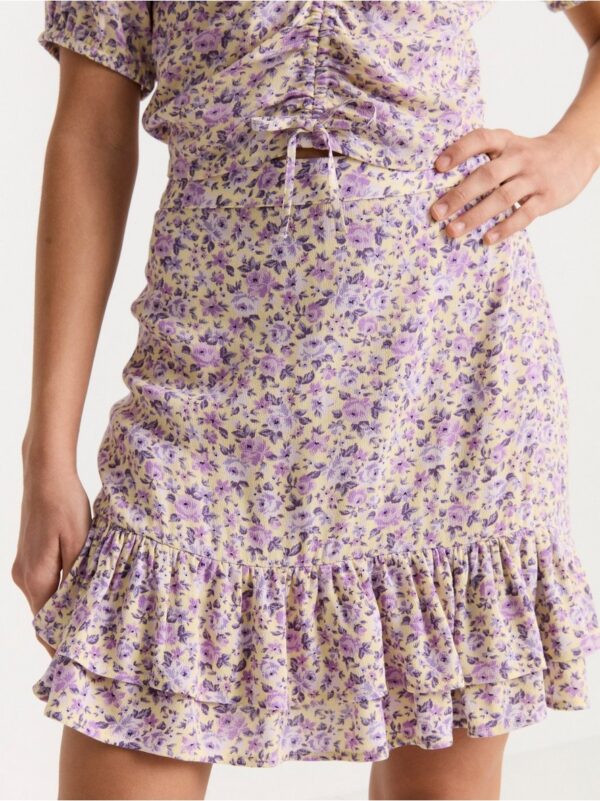 Floral flounce skirt - 8347330-1877