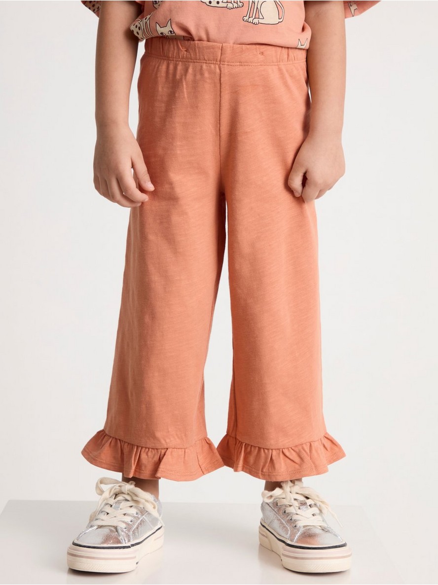 Pantalone – Wide trousers with frill hem