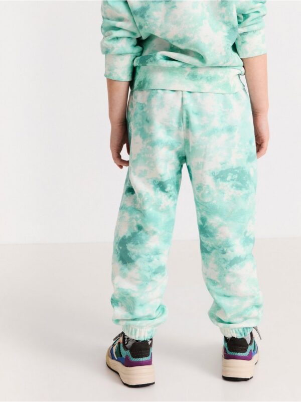 Tie dye sweatpants with brushed inside - 8355092-9637