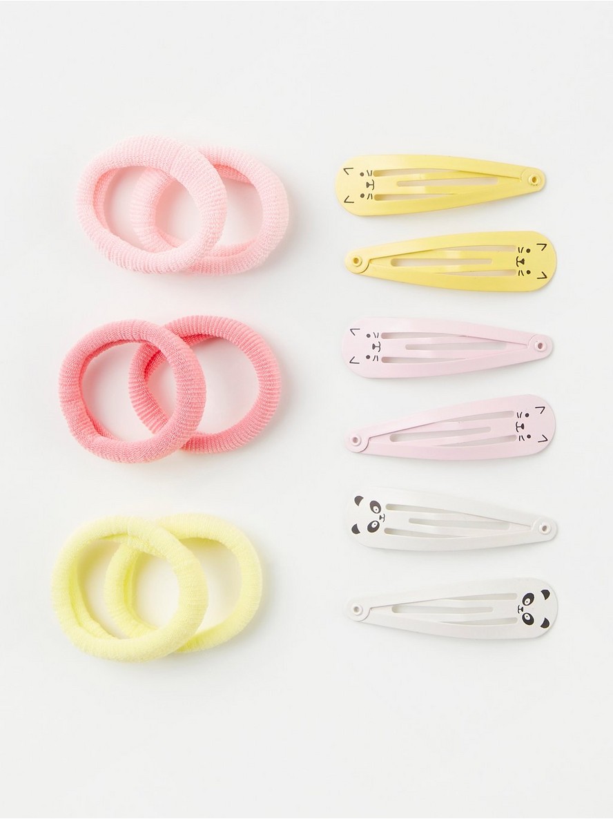 Set za kosu – Set with hair clips and hair elastics