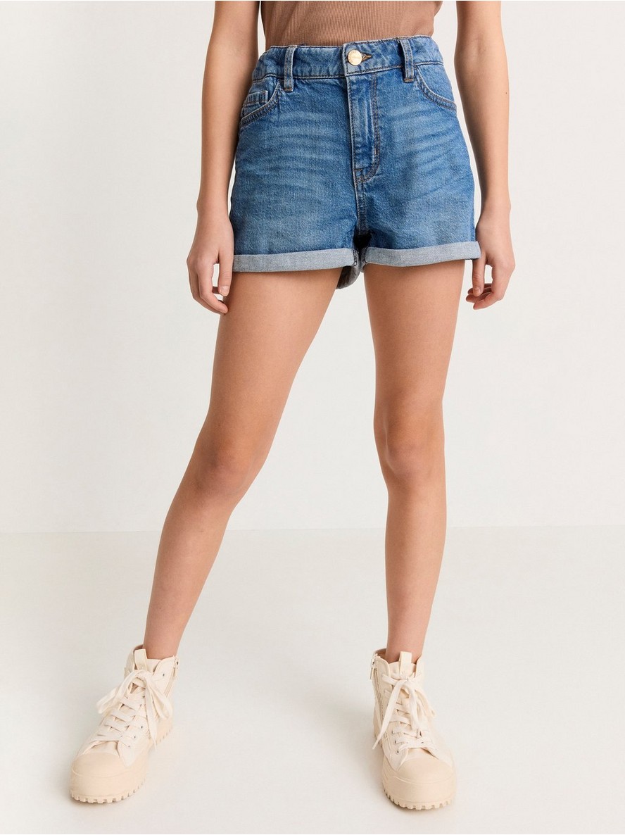 Sorts – High waist denim shorts