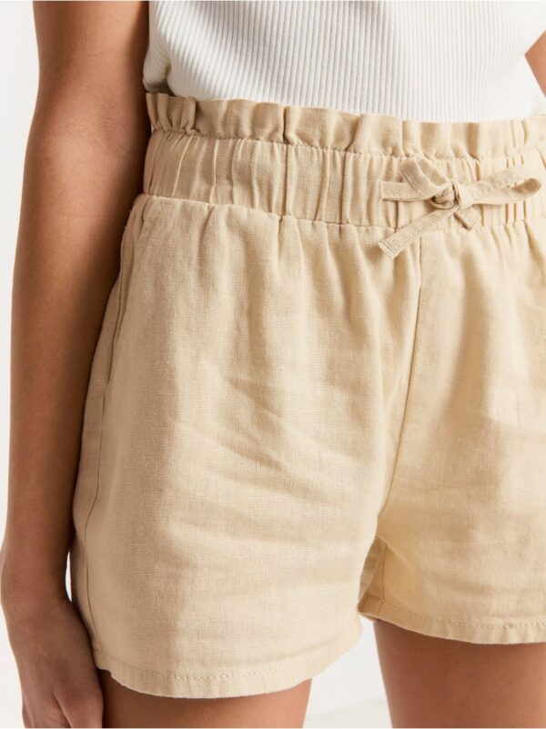 Linen shorts - 8359832-7398