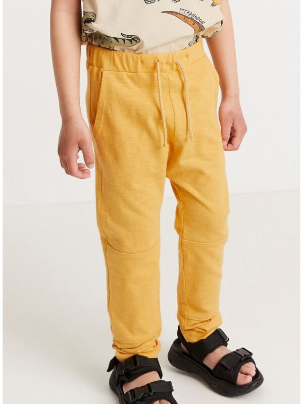 Slub jersey trousers with reinforced knees - 8365797-8985