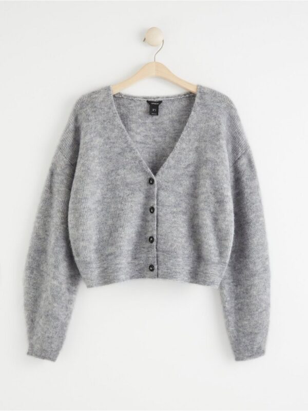 Wool blend cardigan - 8369194-7295