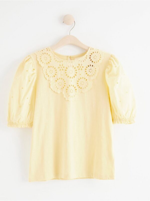 Top with broderie anglaise - 8369729-9390