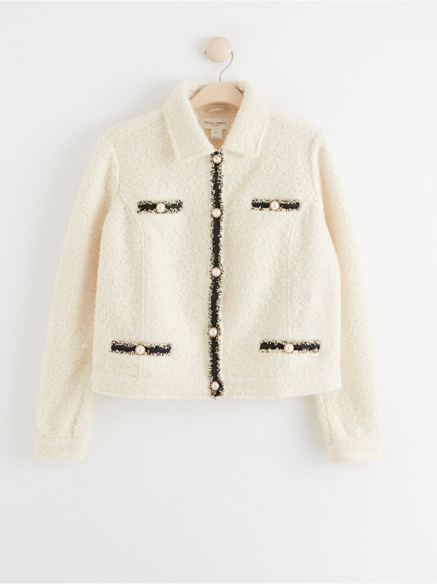 Sako – Boucle jacket with pearl buttons