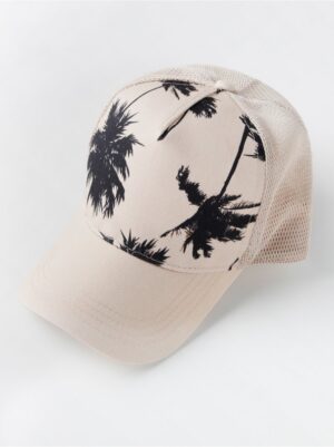 Round peak cap with palm trees - 8372718-8545