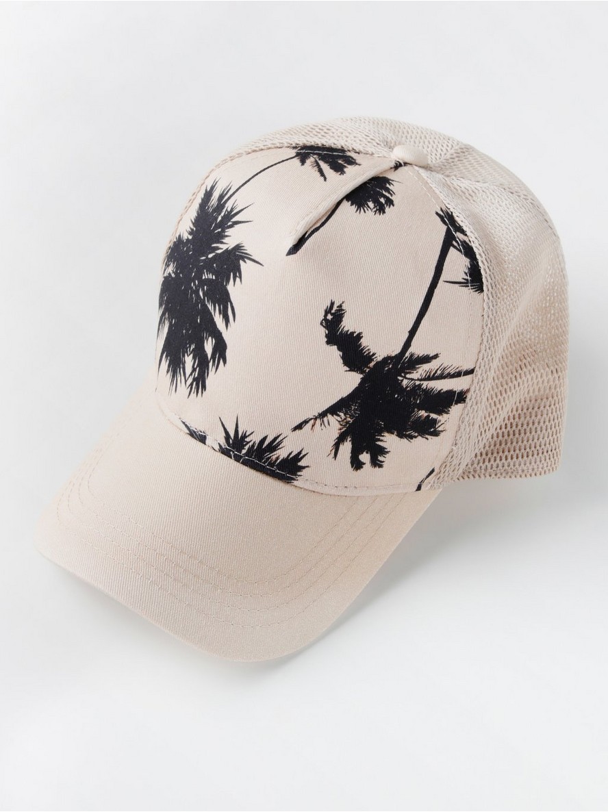 Kacket – Round peak cap with palm trees