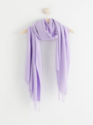 Woven scarf with fringes - 8373631-5335