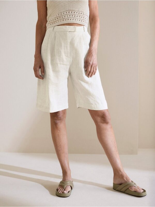 Linen Bermuda shorts - 8373875-3