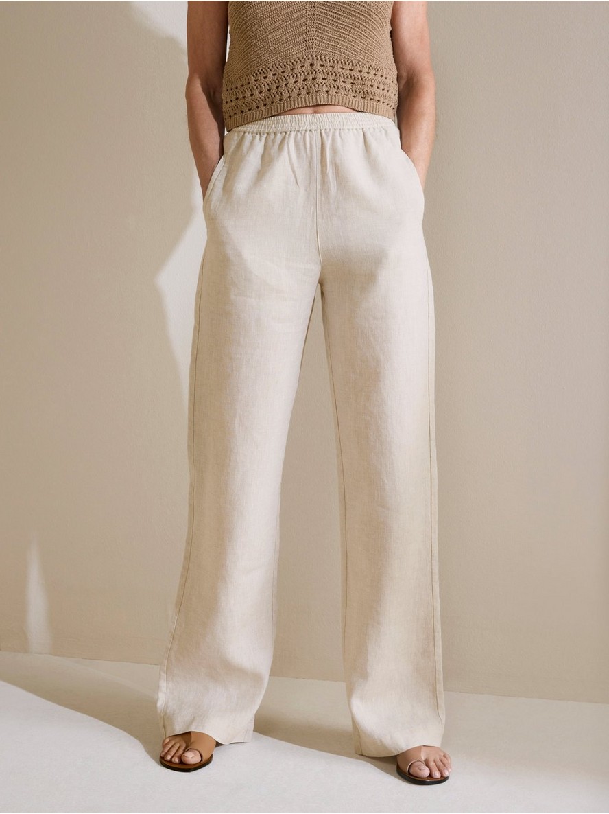 Pantalone – BELLA Straight linen trousers