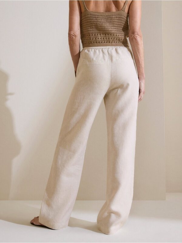 BELLA Straight linen trousers - 8374955-3
