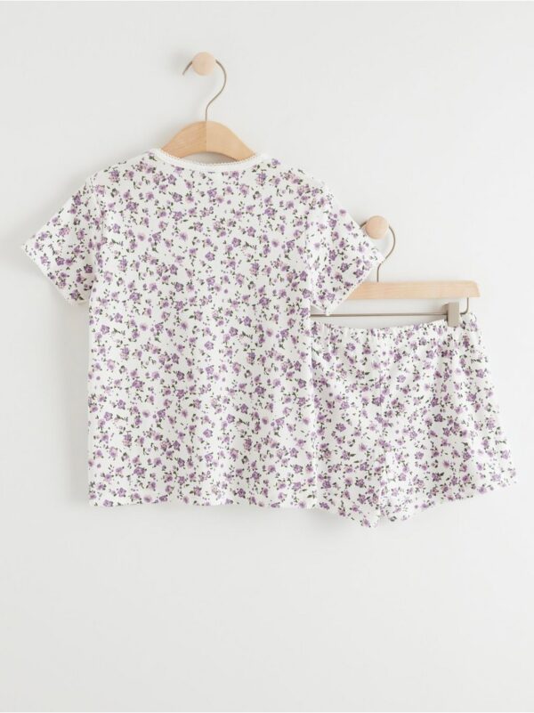 Pyjama set with floral print - 8375292-300