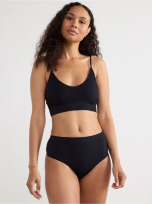 Seamless ribbed thong high waist - 8375964-80