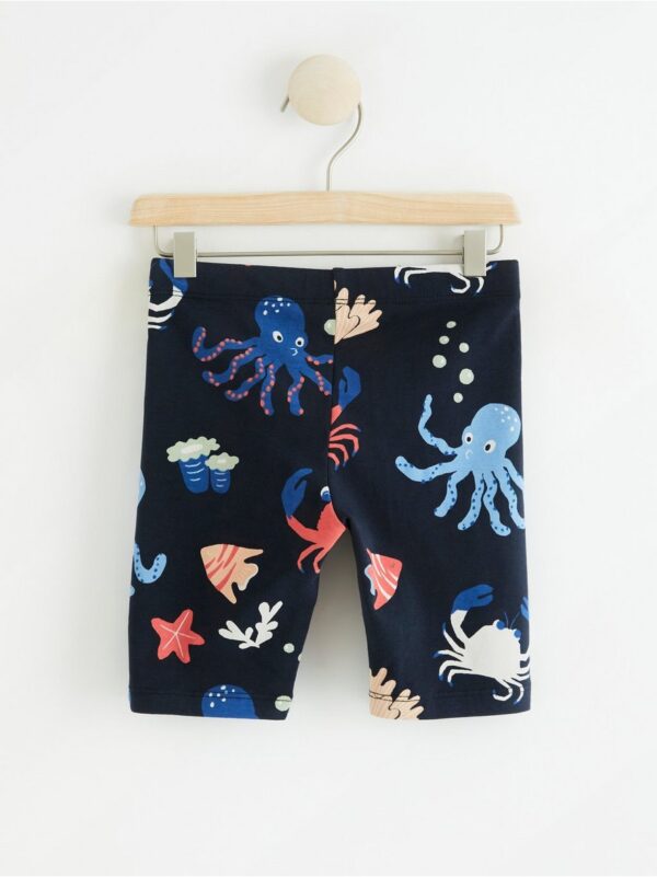 Biker shorts with sea creatures - 8377562-2521