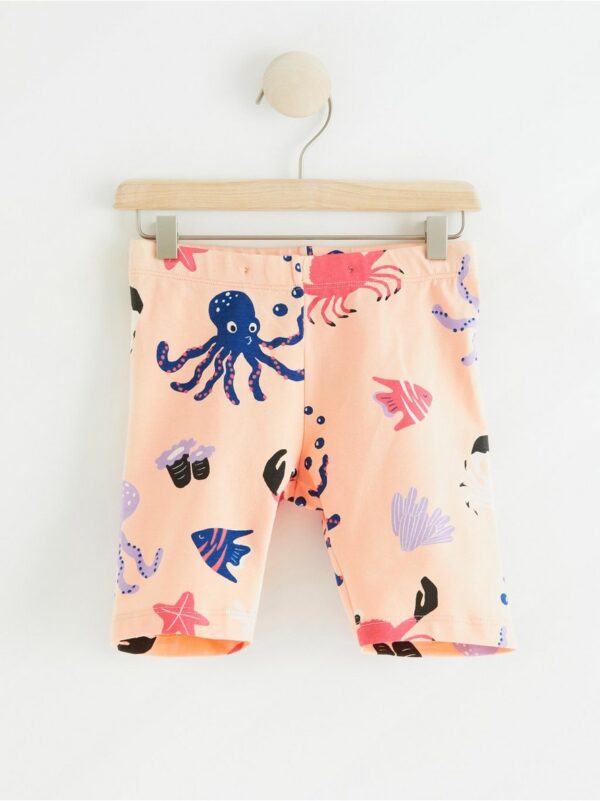 Biker shorts with sea creatures - 8377562-473