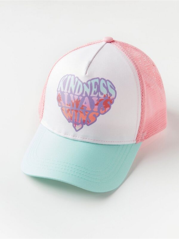 Cap with heart print - 8378082-8386