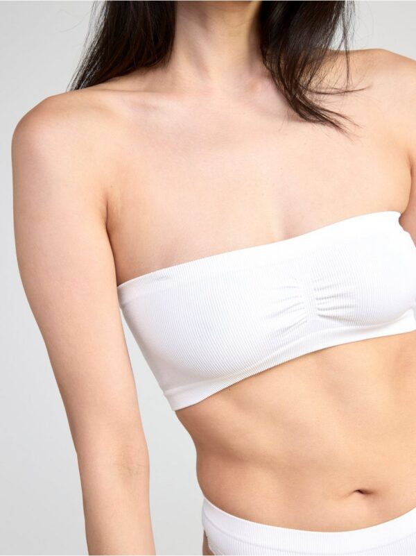 Bandeau seamless ribbed soft bra - 8378436-70