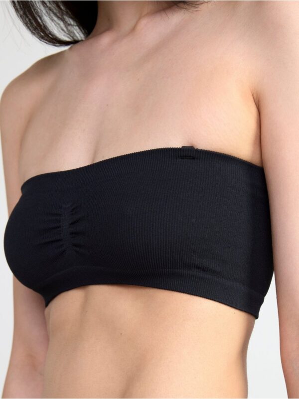 Bandeau seamless ribbed soft bra - 8378436-80