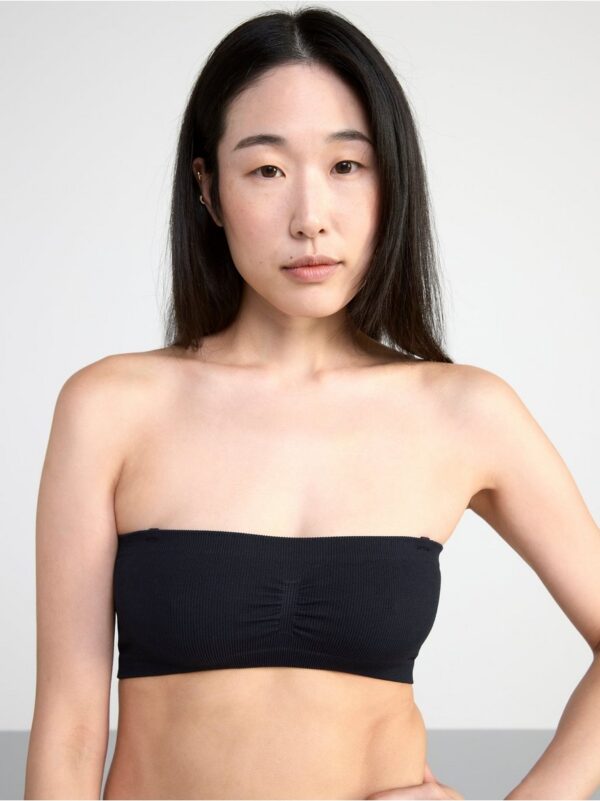 Bandeau seamless ribbed soft bra - 8378436-80