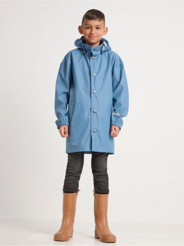 Rain coat with reflective details - 8380441-5193