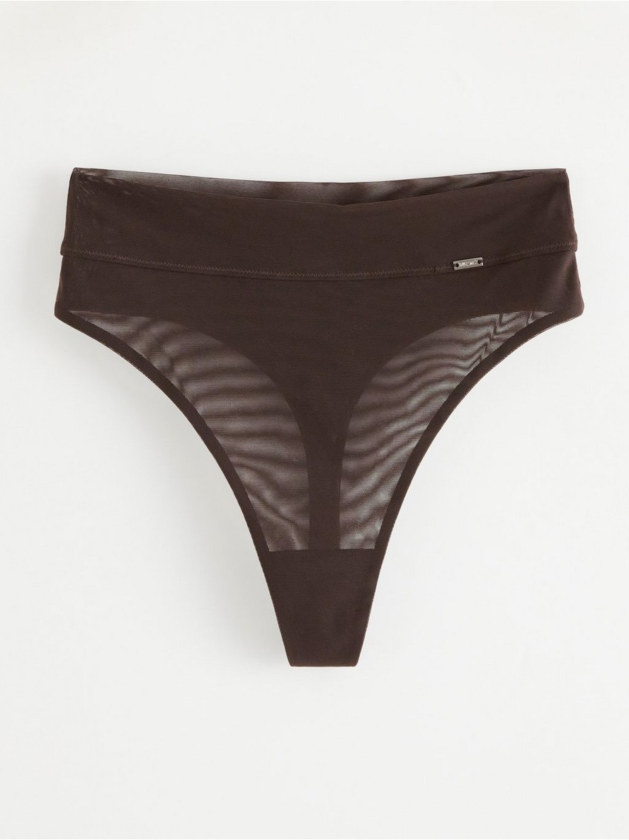 Gacice – Thong high waist with mesh
