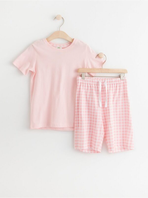 Pyjama set with checked print - 8381857-8778