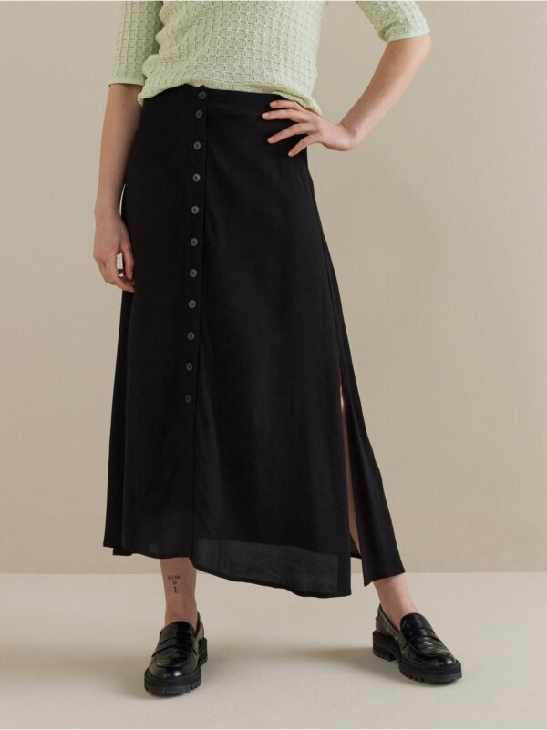 Midi skirt with buttons - 8381981-80