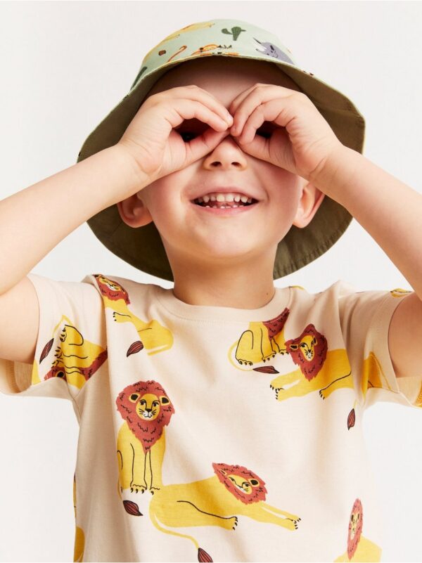Short sleeve top with lions - 8382413-8545