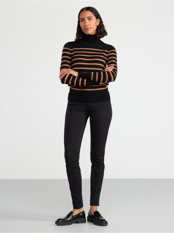 Fine-knit roll neck top - 8385452-7269