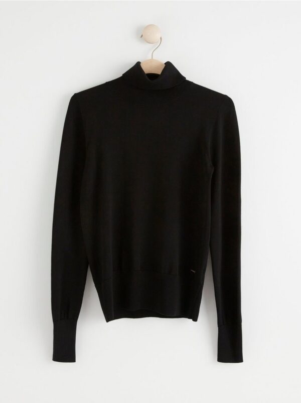 Fine-knit roll neck top - 8385452-80