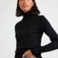 Fine-knit roll neck top - 8385452-80
