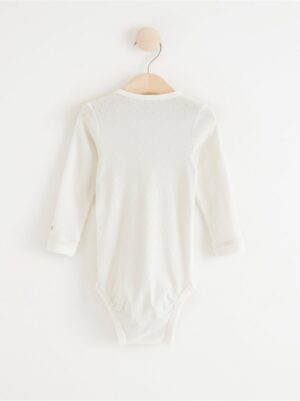 Long sleeve pointelle bodysuit - 8389235-325