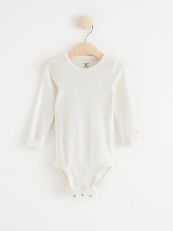 Long sleeve pointelle bodysuit - 8389235-325