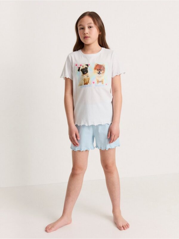 Pyjama set with t-shirt and shorts - 8390656-70