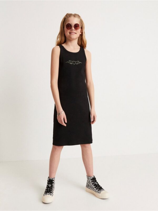 Ribbed sleeveless dress - 8390732-80