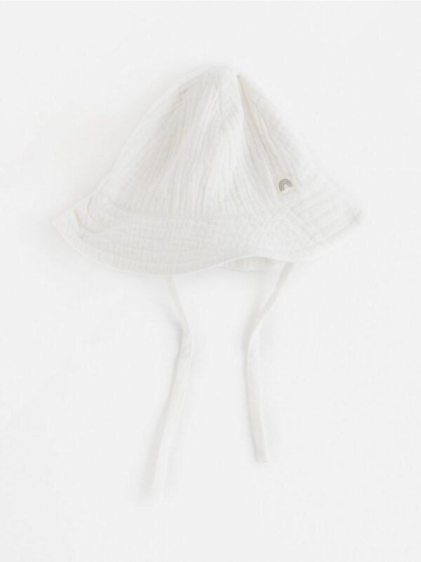 Sun hat in crinkled cotton - 8390761-325