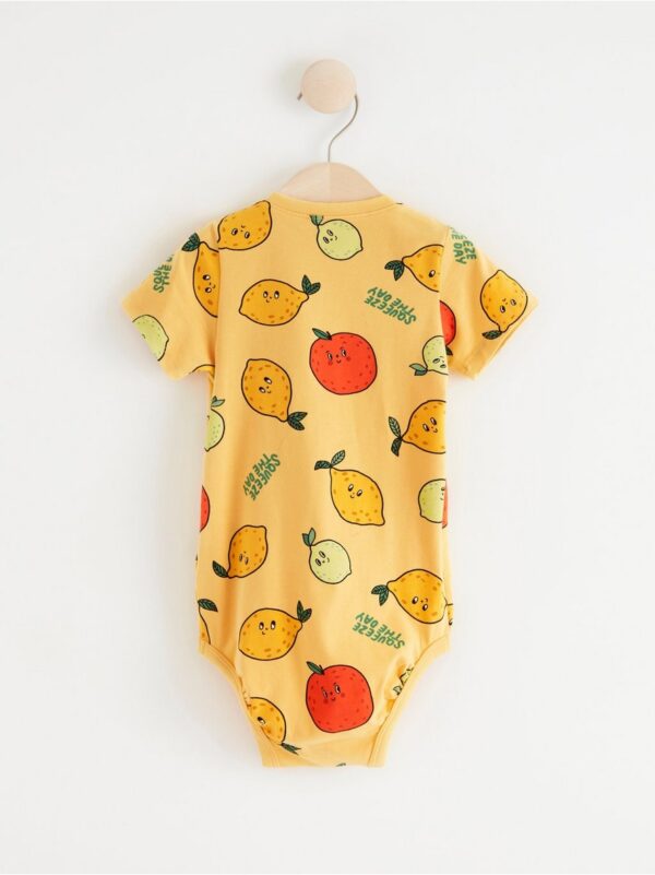 Short sleeve bodysuit with citrus fruits - 8390809-4087