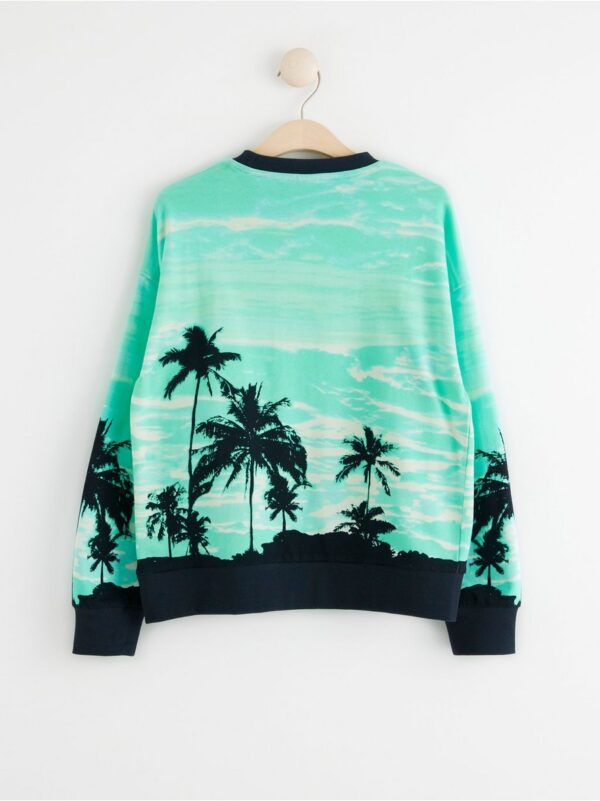 Sweatshirt with palm trees - 8391090-5613