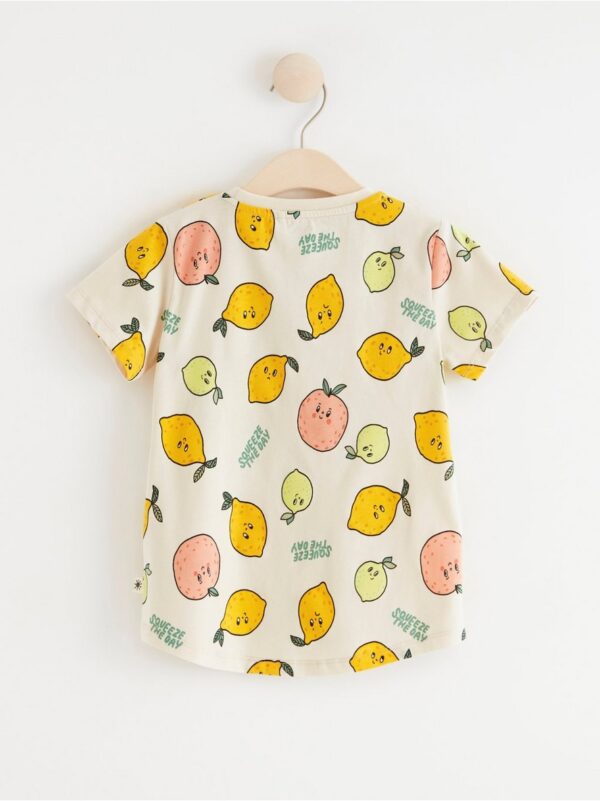 Short sleeve top with citrus fruits - 8392576-1230