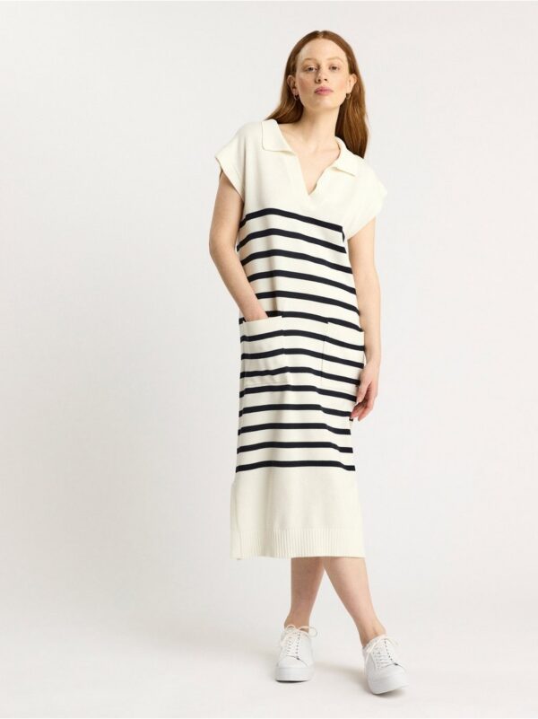 Sleeveless knitted dress - 8393851-7488