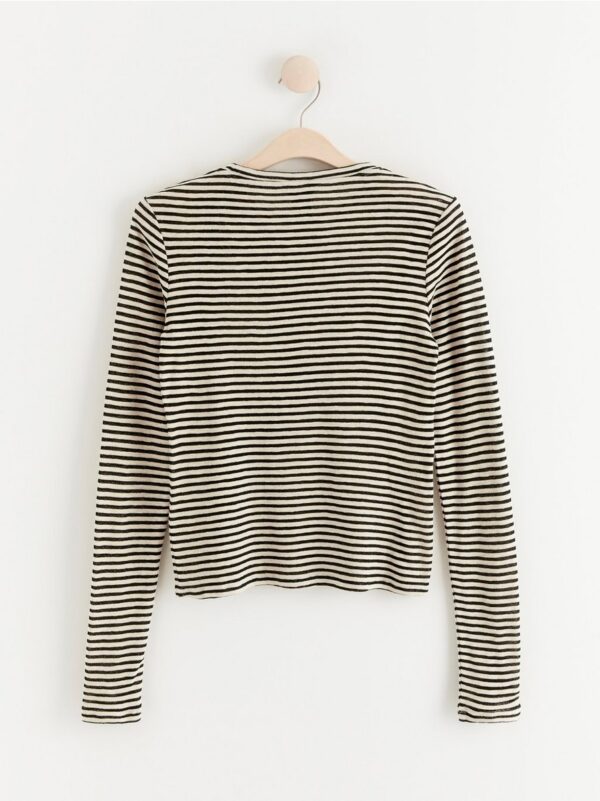 Striped long sleeve top - 8393852-7862