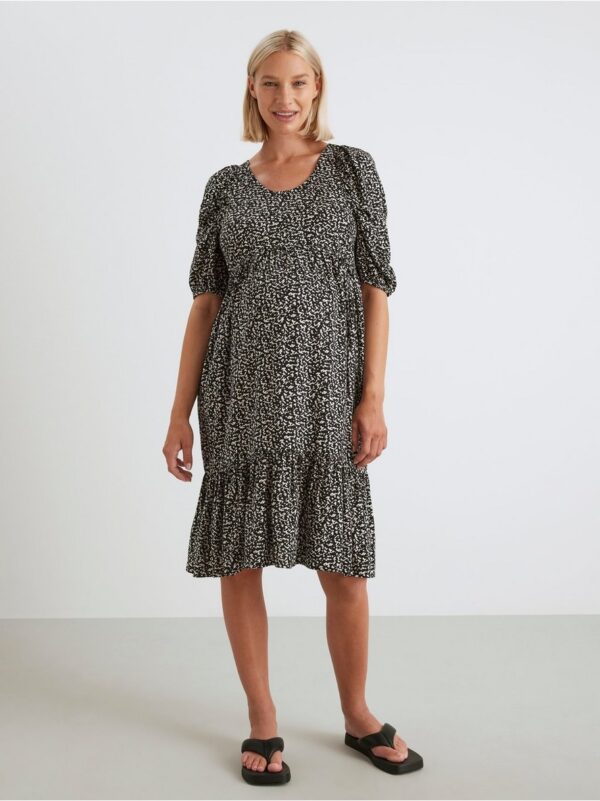 MOM Patterned puff sleeve dress - 8394080-80