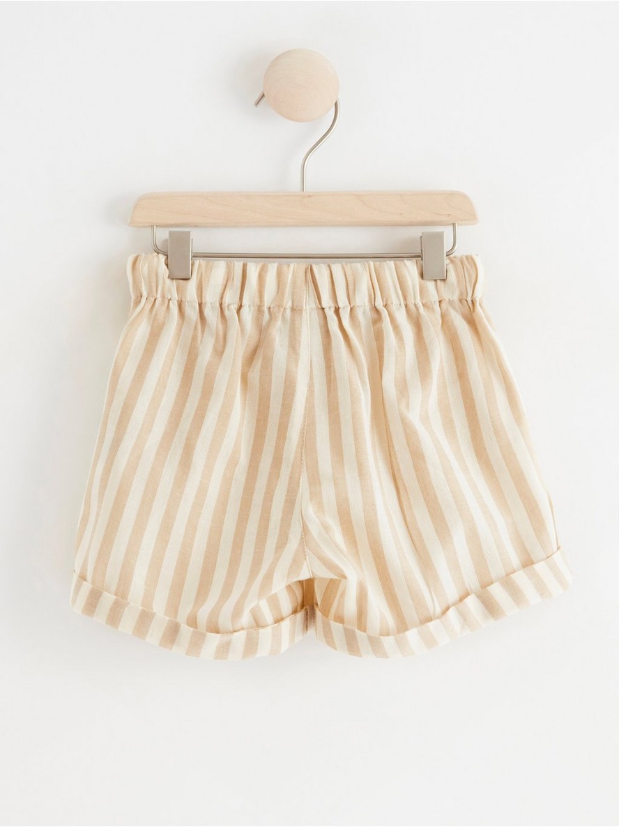 Striped cotton shorts - 8395958-7603